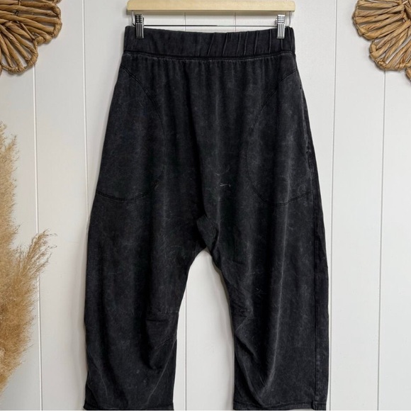 Free People Hot Shot Relaxed Fit Charcoal Black Set - Picture 6 of 12